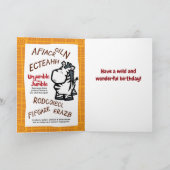 Wilde Dieren Zebra Puzzel Wenskaart Kaart (Binnen)