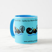 Wilde dieren - Zee OTTER - Natuur - Blauwe Mok (Voorkant links)