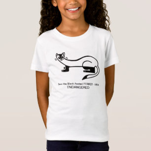 Wilde dieren - Zwarte voeten FRET - Bedreigde dier T-shirt