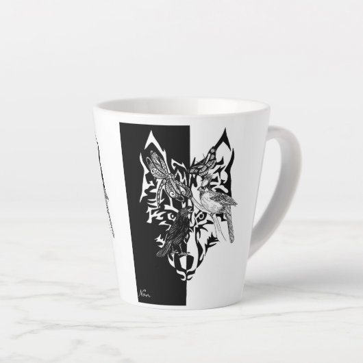 Wilde Dierengidsen 4"Tall Latte Mok (Rechterhoek)