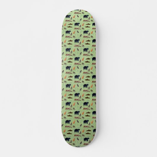 wilde dierenpatroon skateboard (Voorkant)