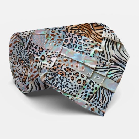 Wilde Dierenprint Opal Gevlekte Das (Opgerold)