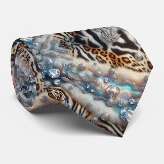 Wilde Dierenprint Opal Gevlekte Das (Opgerold)