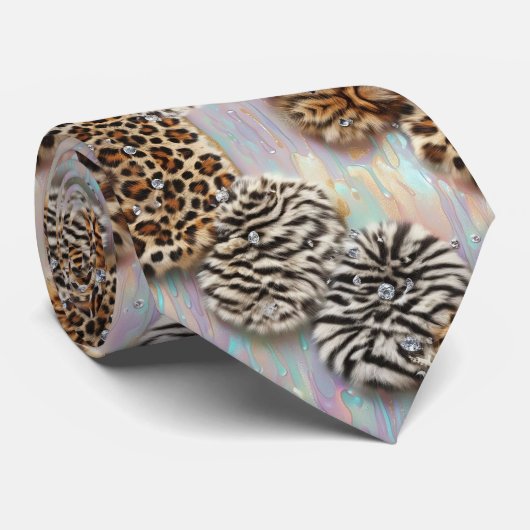 Wilde Dierenprint Opal Gevlekte Das (Opgerold)