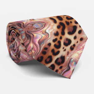 Wilde Dierenprint Roze Opal Gestippelde Das