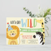 Wilde dierentuin kaart (Staand voorkant)