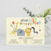 Wilde dierentuin kaart (Staand voorkant)