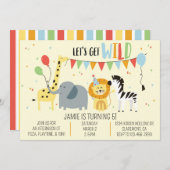 Wilde dierentuin kaart (Voorkant / Achterkant)