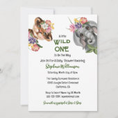 Wilde dierentuin met een schattige safari-oerwoud kaart (Voorkant)