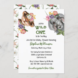 Wilde dierentuin met een schattige safari-oerwoud kaart