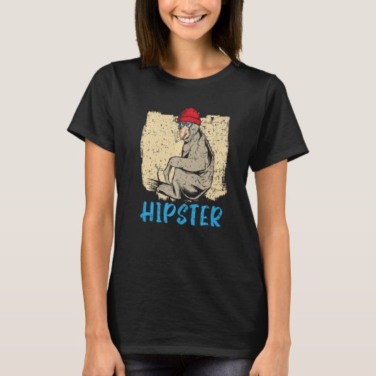 Wilde dierentuin Proboscis-aap T-shirt (Voorkant)