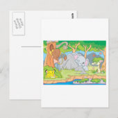 Wilde Dierenvrienden Verbergen en zoeken Briefkaart (Voorkant / Achterkant)