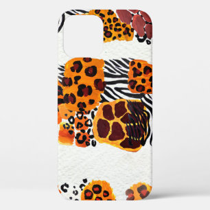 Wilde dierlijke mix naadloos patroon. Jaguar, luip Case-Mate iPhone Case