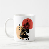 Wilde dierlijke Zebra Koffiemok (Links)