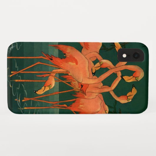  wilde diervogels, tropische roze vlamingos Case-Mate iPhone case (Achterkant (horizontaal))