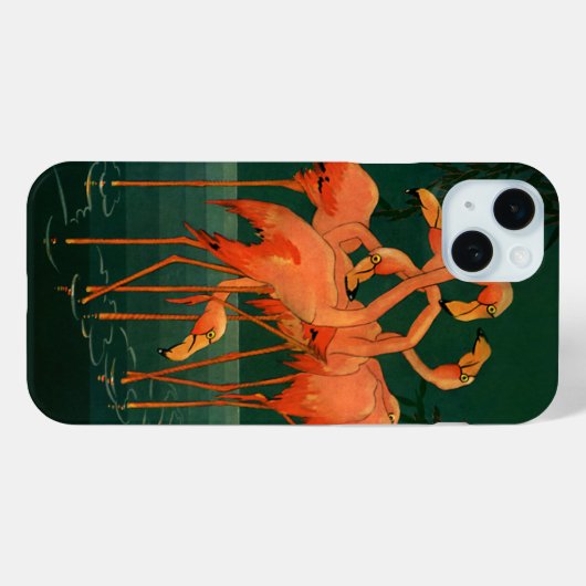 wilde diervogels, tropische roze vlamingos Case-Mate iPhone case (Achterkant (horizontaal))