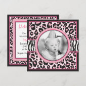 Wilde Ding Birthday Square 1 Kaart (Voorkant / Achterkant)