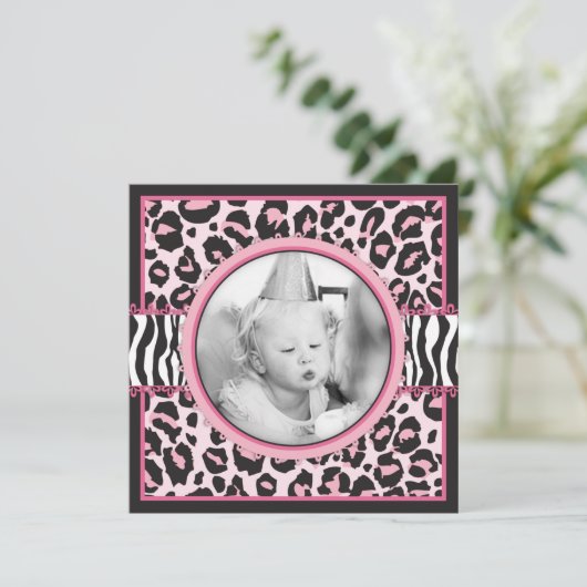 Wilde Ding Birthday Square 1 Kaart (Staand voorkant)