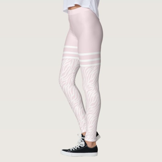 Wilde ding bord roze leggings (Links)
