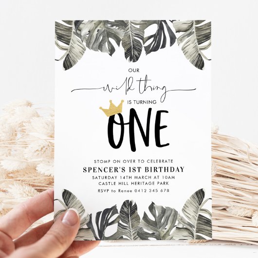 Wilde Ding Boys 1e verjaardag Wilde Één Kaart