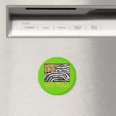 Wilde Ding! Cool Animal Print ontwerp Magneet (Insitu (Vaatwasser))