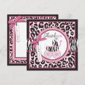 Wilde Ding TY Square Bedankkaart (Voorkant / Achterkant)