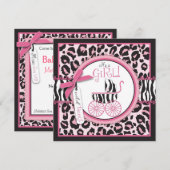 Wilde Ding Uitnodiging Rare Roze B (Voorkant / Achterkant)