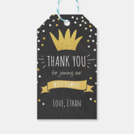 Wilde dingen bedanken jullie label Crown Boy Cadeaulabel