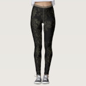 Wilde Dingen Black Floral Leggings (Voorkant)