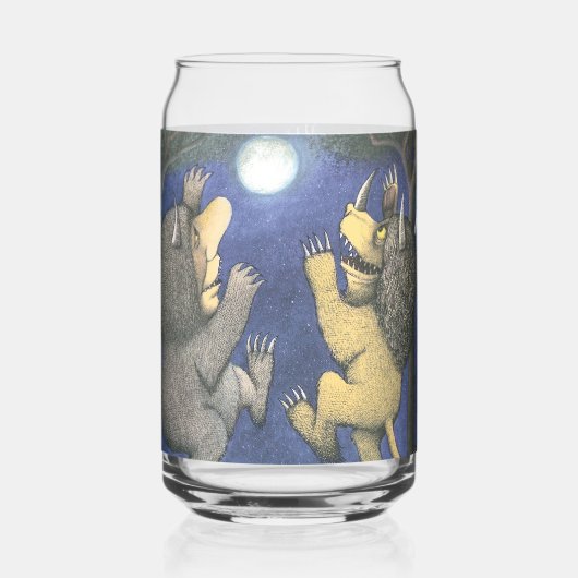 Wilde dingen en Max dansen in het maanlicht Blikvorm Glas (Voorkant)