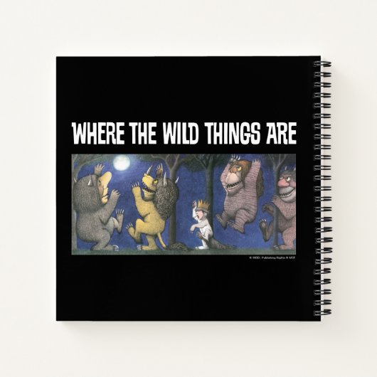 Wilde dingen en Max dansen in het maanlicht Notitieboek (Achterkant)