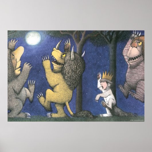Wilde dingen en Max dansen in het maanlicht Poster (Voorkant)