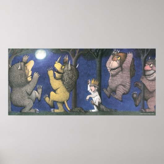 Wilde Dingen en Max dansen in het maanlicht Poster (Voorkant)