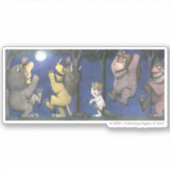 Wilde dingen en Max dansen in het maanlicht Sticker (Voorkant)