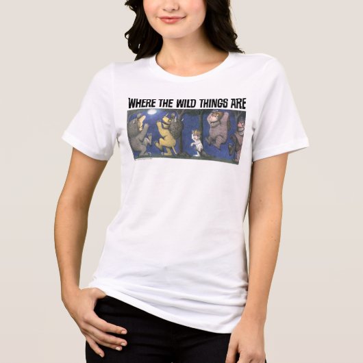Wilde dingen en Max dansen in het maanlicht Tri-Blend Shirt (Voorkant)