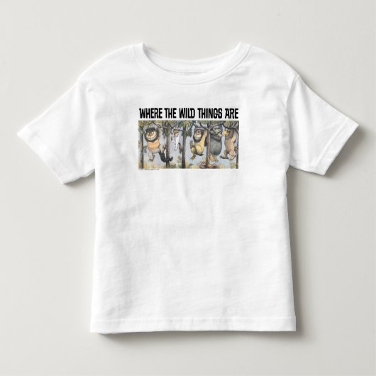 Wilde dingen en Max die aan bomen slingeren Kinder Shirts (Voorkant)