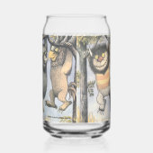 Wilde dingen en Max slingeren van bomen Blikvorm Glas (Rechts)