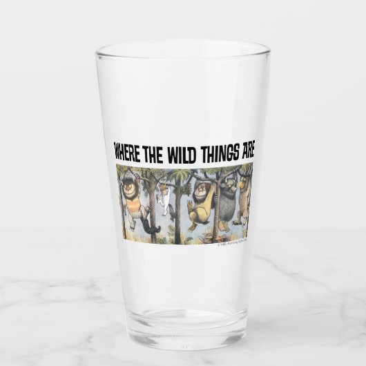 Wilde Dingen en Max slingeren van bomen Glas (Voorkant)