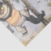 Wilde Dingen en Max slingeren van bomen Tissuepapier (Detail)