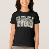 Wilde dingen en Max slingeren van bomen Tri-Blend Shirt (Voorkant)
