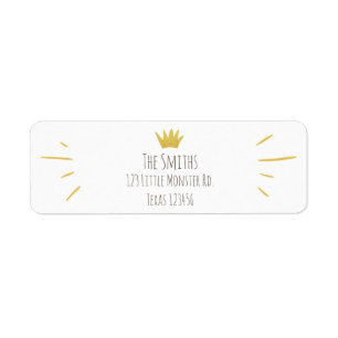 Wilde Dingen Goud Adres Label Boy