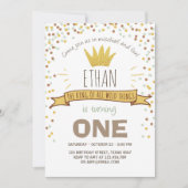 Wilde dingen verjaardag uitnodiging Jongen rustiek (Voorkant)