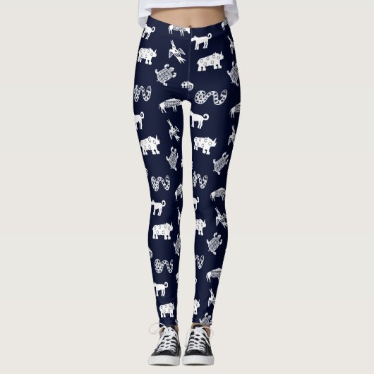 Wilde dingen wit leggings (Voorkant)