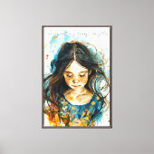 Wilde Dochter Canvas Afdruk (Voorkant)