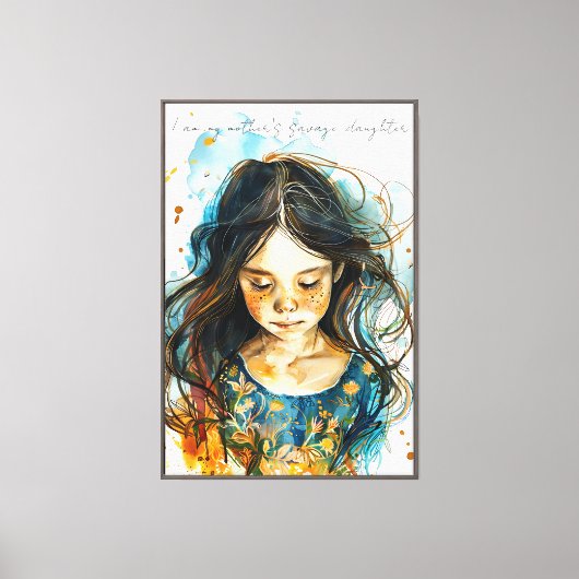 Wilde Dochter Canvas Afdruk (Voorkant)