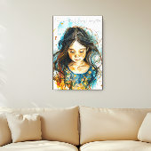 Wilde Dochter Canvas Afdruk