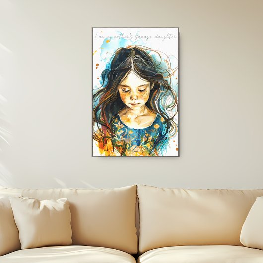 Wilde Dochter Canvas Afdruk