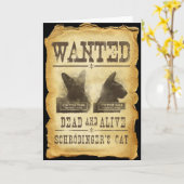 Wilde dood en levend. Schroedinger's kat. Kaart (Gele Bloem)