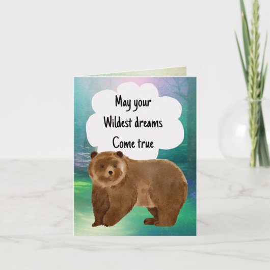 Wilde dromen veel succes Bon Voyage veel succes Kaart (Voorkant)