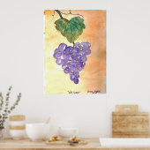 Wilde druiven poster (Keuken)
